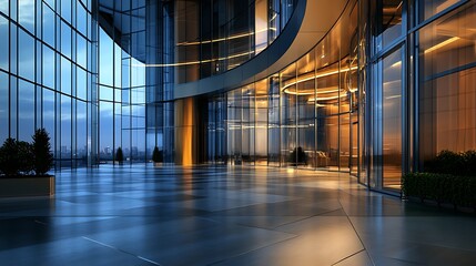 Sunset view of stunning modern architecture home high resolution picture