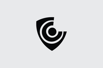 Letter C shield logo design
