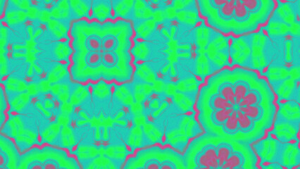 Abstract Radiant Burst with Soft Grain Texture, Symmetrical Glow Pattern in Psychedelic Style, Radiating Circular Abstract with Subtle Noise, Kaleidoscopic Starburst with Gradient Flow