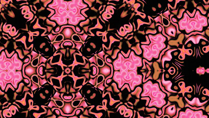 Abstract Radiant Burst with Soft Grain Texture, Symmetrical Glow Pattern in Psychedelic Style, Radiating Circular Abstract with Subtle Noise, Kaleidoscopic Starburst with Gradient Flow