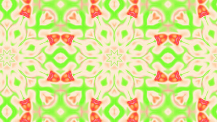 Naklejka premium Abstract Radiant Burst with Soft Grain Texture, Symmetrical Glow Pattern in Psychedelic Style, Radiating Circular Abstract with Subtle Noise, Kaleidoscopic Starburst with Gradient Flow