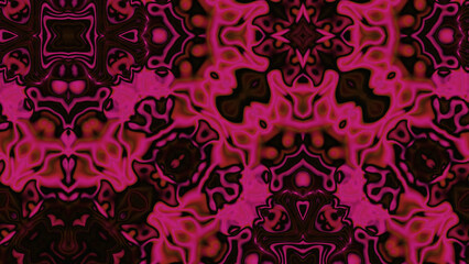 Abstract Radiant Burst with Soft Grain Texture, Symmetrical Glow Pattern in Psychedelic Style, Radiating Circular Abstract with Subtle Noise, Kaleidoscopic Starburst with Gradient Flow