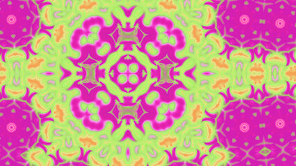 Abstract Radiant Burst with Soft Grain Texture, Symmetrical Glow Pattern in Psychedelic Style, Radiating Circular Abstract with Subtle Noise, Kaleidoscopic Starburst with Gradient Flow