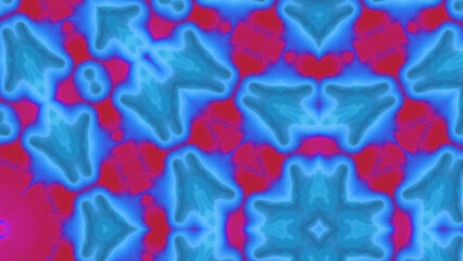 Obraz premium Abstract Radiant Burst with Soft Grain Texture, Symmetrical Glow Pattern in Psychedelic Style, Radiating Circular Abstract with Subtle Noise, Kaleidoscopic Starburst with Gradient Flow