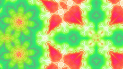 Abstract Radiant Burst with Soft Grain Texture, Symmetrical Glow Pattern in Psychedelic Style, Radiating Circular Abstract with Subtle Noise, Kaleidoscopic Starburst with Gradient Flow