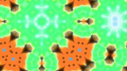 Abstract Radiant Burst with Soft Grain Texture, Symmetrical Glow Pattern in Psychedelic Style, Radiating Circular Abstract with Subtle Noise, Kaleidoscopic Starburst with Gradient Flow