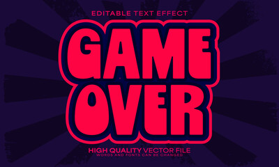 Vintage cartoon text effect, editable text effect and comics 3d font style bold shadow retro poster design