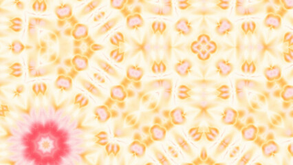 Abstract Radiant Burst with Soft Grain Texture, Symmetrical Glow Pattern in Psychedelic Style, Radiating Circular Abstract with Subtle Noise, Kaleidoscopic Starburst with Gradient Flow