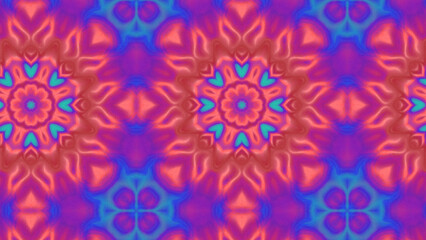 Abstract Radiant Burst with Soft Grain Texture, Symmetrical Glow Pattern in Psychedelic Style, Radiating Circular Abstract with Subtle Noise, Kaleidoscopic Starburst with Gradient Flow