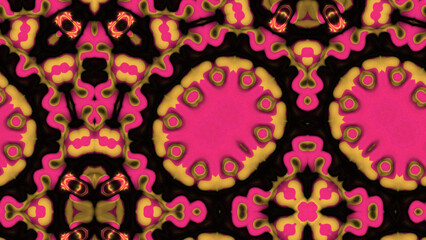 Abstract Radiant Burst with Soft Grain Texture, Symmetrical Glow Pattern in Psychedelic Style, Radiating Circular Abstract with Subtle Noise, Kaleidoscopic Starburst with Gradient Flow