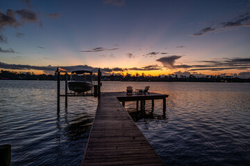 Fototapeta premium Ortega River, Jacksonville, Florida