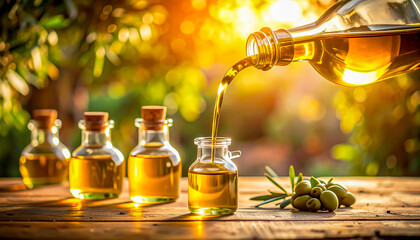 olive oil and olives