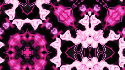 Abstract Radiant Burst with Soft Grain Texture, Symmetrical Glow Pattern in Psychedelic Style, Radiating Circular Abstract with Subtle Noise, Kaleidoscopic Starburst with Gradient Flow