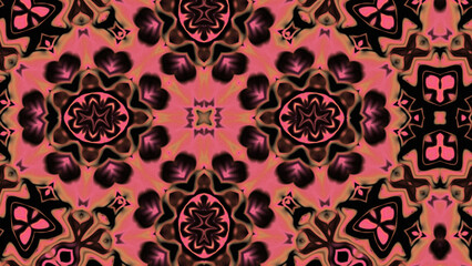 Abstract Radiant Burst with Soft Grain Texture, Symmetrical Glow Pattern in Psychedelic Style, Radiating Circular Abstract with Subtle Noise, Kaleidoscopic Starburst with Gradient Flow