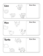 Naklejka premium How to draw everything