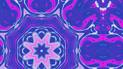 Abstract Radiant Burst with Soft Grain Texture, Symmetrical Glow Pattern in Psychedelic Style, Radiating Circular Abstract with Subtle Noise, Kaleidoscopic Starburst with Gradient Flow