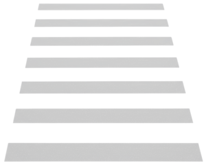 White pedestrian crossing lines on a transparent background  