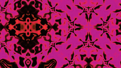 Obraz premium Abstract Radiant Burst with Soft Grain Texture, Symmetrical Glow Pattern in Psychedelic Style, Radiating Circular Abstract with Subtle Noise, Kaleidoscopic Starburst with Gradient Flow