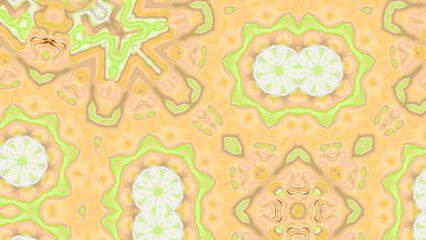 Abstract Radiant Burst with Soft Grain Texture, Symmetrical Glow Pattern in Psychedelic Style, Radiating Circular Abstract with Subtle Noise, Kaleidoscopic Starburst with Gradient Flow