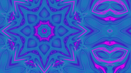 Abstract Radiant Burst with Soft Grain Texture, Symmetrical Glow Pattern in Psychedelic Style, Radiating Circular Abstract with Subtle Noise, Kaleidoscopic Starburst with Gradient Flow
