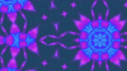 Abstract Radiant Burst with Soft Grain Texture, Symmetrical Glow Pattern in Psychedelic Style, Radiating Circular Abstract with Subtle Noise, Kaleidoscopic Starburst with Gradient Flow