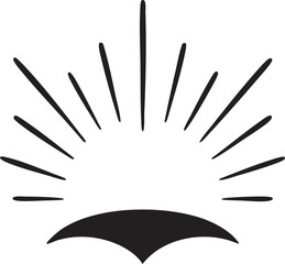 Fototapeta premium Radiant Sunburst Graphic Design