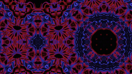 Abstract Radiant Burst with Soft Grain Texture, Symmetrical Glow Pattern in Psychedelic Style, Radiating Circular Abstract with Subtle Noise, Kaleidoscopic Starburst with Gradient Flow