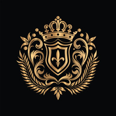 Vector set of gold vintage frames. Elegant element for design in Eastern style, place for text. Floral golden border. Lace illustration for invitations and greeting cards.