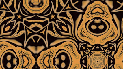 Abstract Radiant Burst with Soft Grain Texture, Symmetrical Glow Pattern in Psychedelic Style, Radiating Circular Abstract with Subtle Noise, Kaleidoscopic Starburst with Gradient Flow