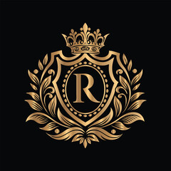 Obraz premium Vector set of gold vintage frames. Elegant element for design in Eastern style, place for text. Floral golden border. Lace illustration for invitations and greeting cards.