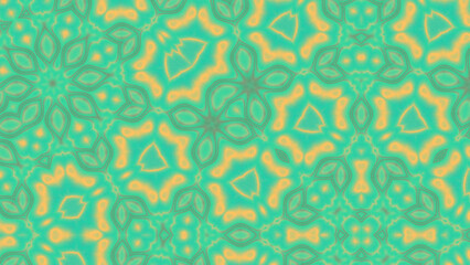 Abstract Radiant Burst with Soft Grain Texture, Symmetrical Glow Pattern in Psychedelic Style, Radiating Circular Abstract with Subtle Noise, Kaleidoscopic Starburst with Gradient Flow