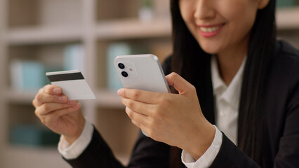 Happy smiling Asian Japanese businesswoman female Chinese Korean business woman girl worker...