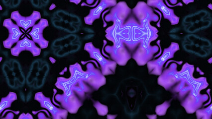 Abstract Radiant Burst with Soft Grain Texture, Symmetrical Glow Pattern in Psychedelic Style, Radiating Circular Abstract with Subtle Noise, Kaleidoscopic Starburst with Gradient Flow