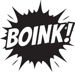 Vroom Comic Sound Effect Illustration, Dynamic Expression in Black and White for Excitement