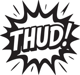 Vroom Comic Sound Effect Illustration, Dynamic Expression in Black and White for Excitement