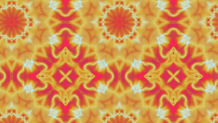 Abstract Radiant Burst with Soft Grain Texture, Symmetrical Glow Pattern in Psychedelic Style, Radiating Circular Abstract with Subtle Noise, Kaleidoscopic Starburst with Gradient Flow