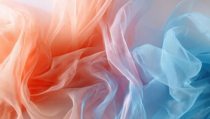 Obraz premium Soft, flowing fabrics in ombre colors