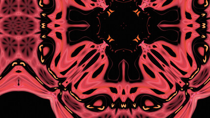 Abstract Radiant Burst with Soft Grain Texture, Symmetrical Glow Pattern in Psychedelic Style, Radiating Circular Abstract with Subtle Noise, Kaleidoscopic Starburst with Gradient Flow