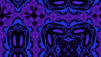 Abstract Radiant Burst with Soft Grain Texture, Symmetrical Glow Pattern in Psychedelic Style, Radiating Circular Abstract with Subtle Noise, Kaleidoscopic Starburst with Gradient Flow