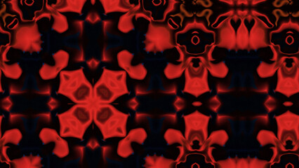 Abstract Radiant Burst with Soft Grain Texture, Symmetrical Glow Pattern in Psychedelic Style, Radiating Circular Abstract with Subtle Noise, Kaleidoscopic Starburst with Gradient Flow