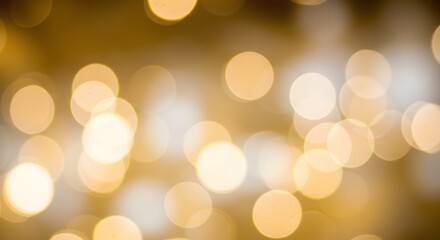 Fototapeta premium Abstract image of golden bokeh lights on a blurred background