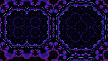 Abstract Radiant Burst with Soft Grain Texture, Symmetrical Glow Pattern in Psychedelic Style, Radiating Circular Abstract with Subtle Noise, Kaleidoscopic Starburst with Gradient Flow