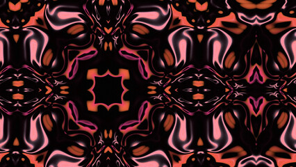 Abstract Radiant Burst with Soft Grain Texture, Symmetrical Glow Pattern in Psychedelic Style, Radiating Circular Abstract with Subtle Noise, Kaleidoscopic Starburst with Gradient Flow