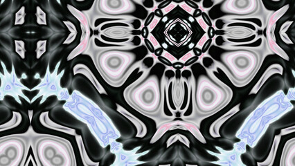 Fototapeta premium Abstract Radiant Burst with Soft Grain Texture, Symmetrical Glow Pattern in Psychedelic Style, Radiating Circular Abstract with Subtle Noise, Kaleidoscopic Starburst with Gradient Flow