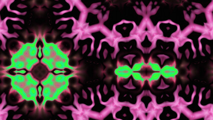 Abstract Radiant Burst with Soft Grain Texture, Symmetrical Glow Pattern in Psychedelic Style, Radiating Circular Abstract with Subtle Noise, Kaleidoscopic Starburst with Gradient Flow