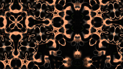 Abstract Radiant Burst with Soft Grain Texture, Symmetrical Glow Pattern in Psychedelic Style, Radiating Circular Abstract with Subtle Noise, Kaleidoscopic Starburst with Gradient Flow