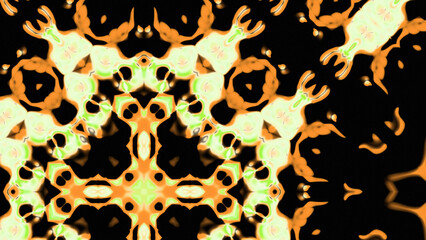 Abstract Radiant Burst with Soft Grain Texture, Symmetrical Glow Pattern in Psychedelic Style, Radiating Circular Abstract with Subtle Noise, Kaleidoscopic Starburst with Gradient Flow