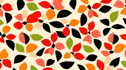 Abstract Floral Seamless Pattern Midjourney Design