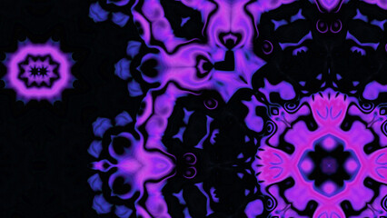 Abstract Radiant Burst with Soft Grain Texture, Symmetrical Glow Pattern in Psychedelic Style, Radiating Circular Abstract with Subtle Noise, Kaleidoscopic Starburst with Gradient Flow