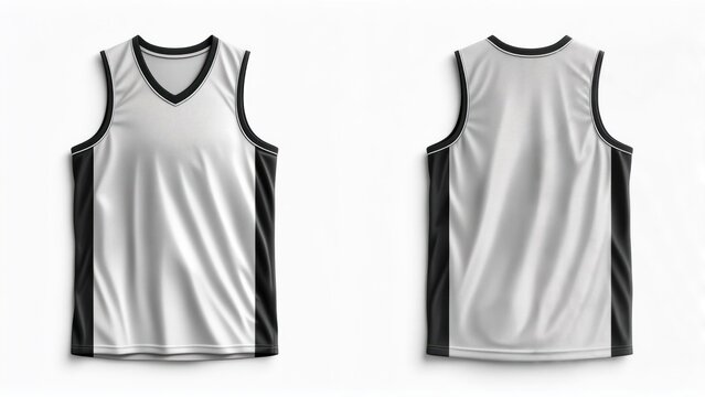 Blank basketball jersey mockup